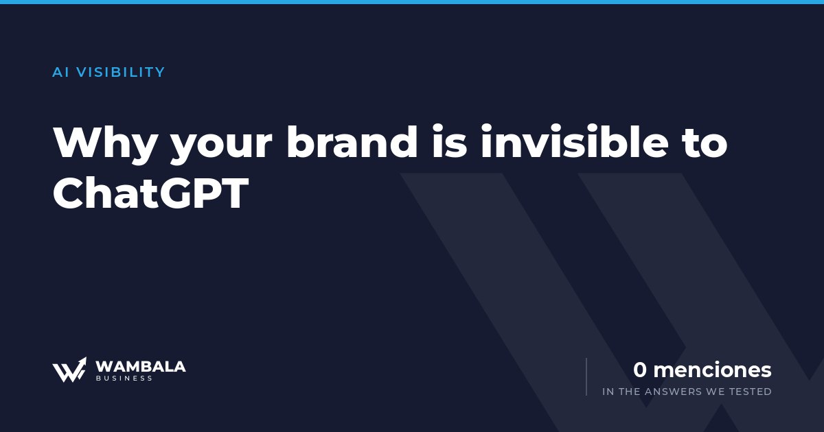 Cover for the article on why e-commerce brands are invisible to ChatGPT